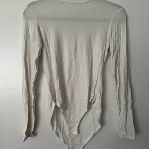 White Long Sleeve Bodysuit